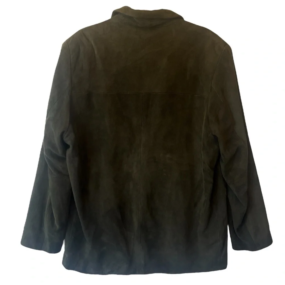 Banana Republic Vintage suede leather blazer jacket Large Brown Mens Sport coat